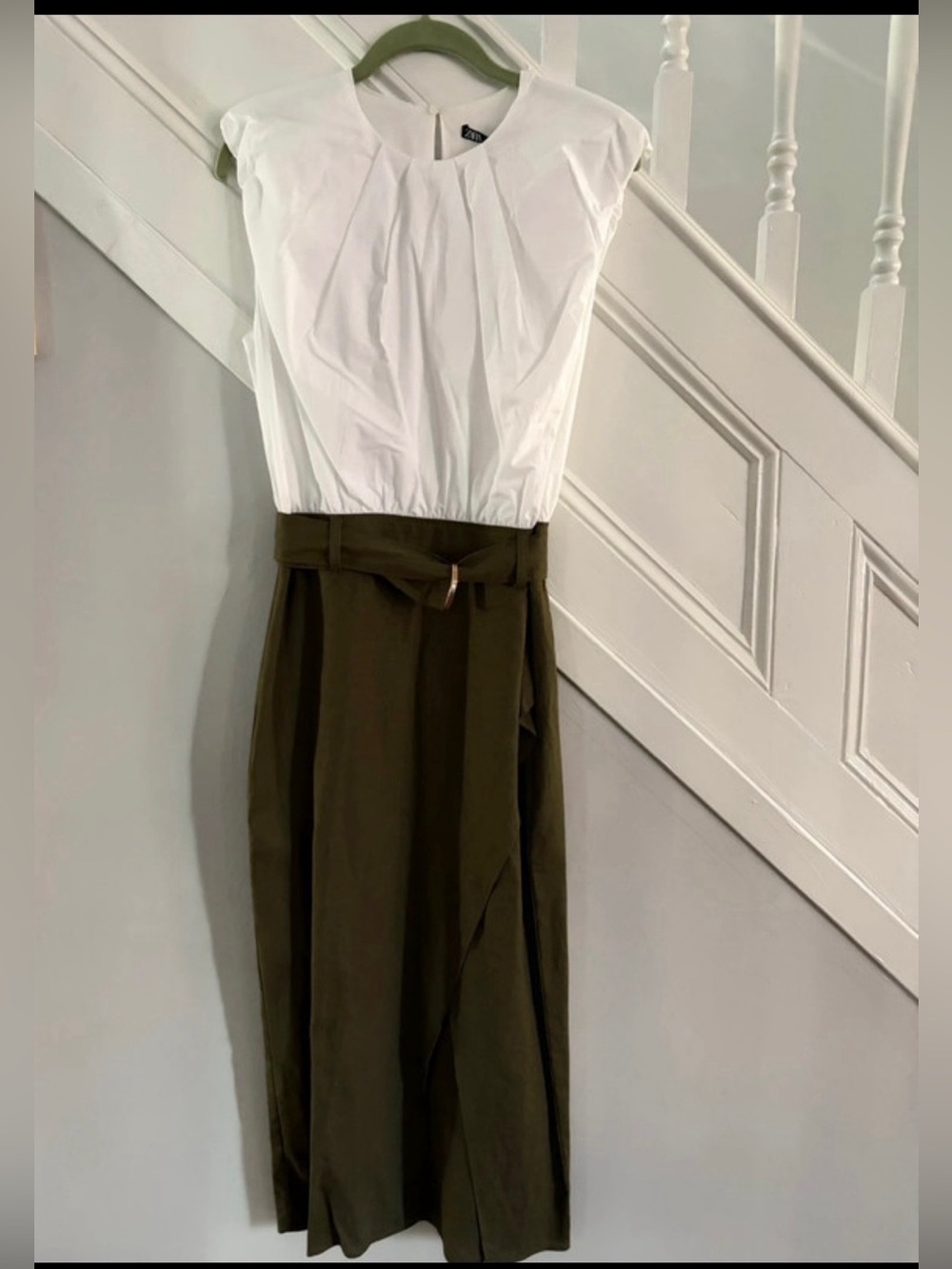 Zara Color Block Midi Dress - Picture 4 of 7
